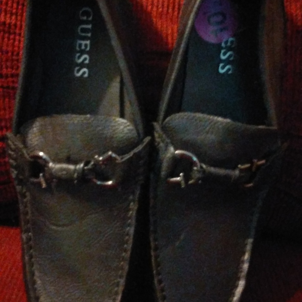 GUESS Black Men's Dress Loafer Horse Bit